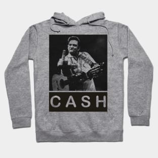 Cool Johnny Cash - Pencil Drawing Style Hoodie